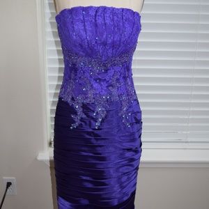 Strapless Cocktail Dress with beading